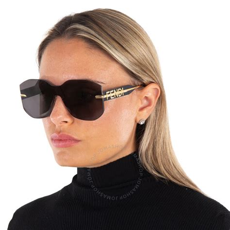 fendi fe40067u|Fendi Grey Shield Ladies Sunglasses FE40067U 30A 00.